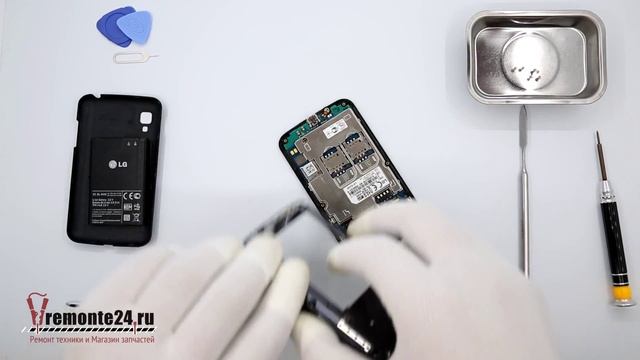 How to disassemble ? LG Optimus L4 II Dual E445, Take Apart, Tutorial смотреть онлайн