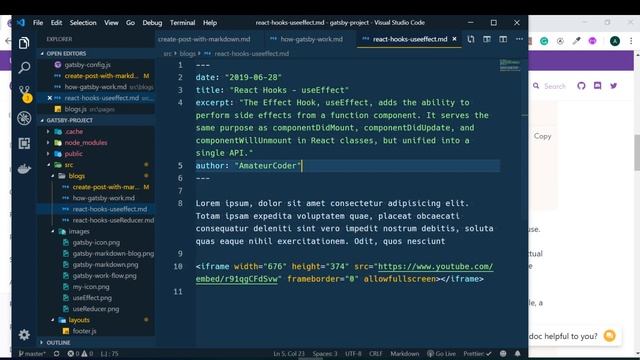 สร้างเวบแอพด้วย GatsbyJS - 6 Add Images in Markdown смотреть онлайн