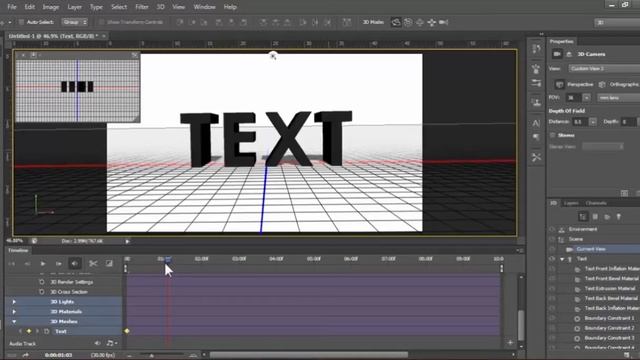 Photoshop CS6 Tutorial - How to Create a rotating 3D Text Quick and Easy Way смотреть онлайн