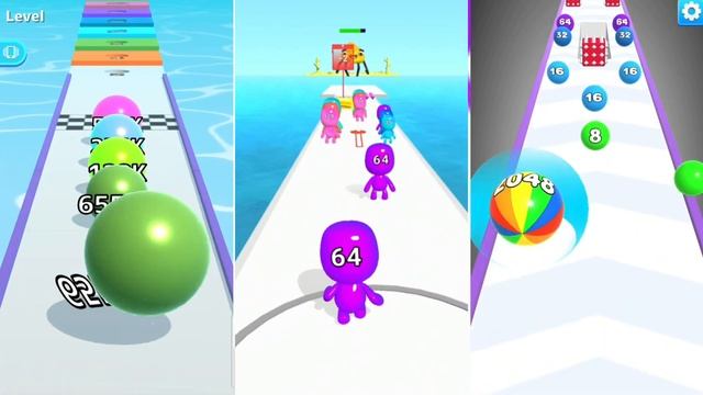 Max Levels Ball Run 2048 Merge Number vs Ball Run Infinity vs Man Runner 2048 gameplay walkthrough смотреть онлайн