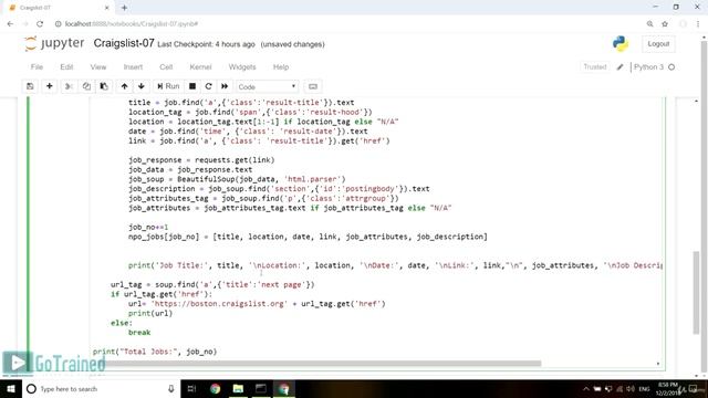Web Scraping with Python BeautifulSoup & Requests | Saving Output to CSV File смотреть онлайн