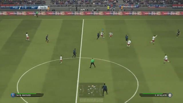 PES 2015, PSG vs Inter, Exhibition Match, 1st Half смотреть онлайн