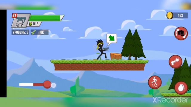 Прохождение игры Стикмен человечек против зомби смотреть онлайн