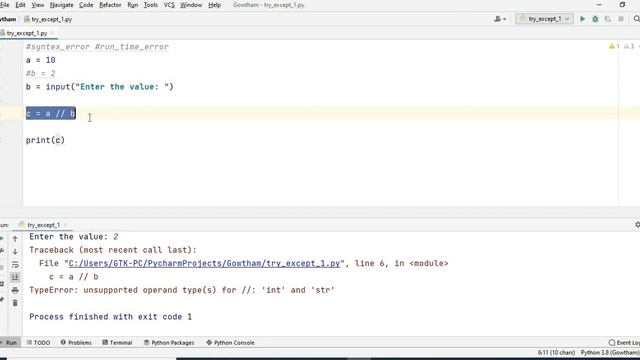 Python Basics || Types of Error || TRY and Except || TAMIL смотреть онлайн