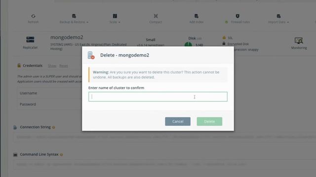 Deleting MongoDB® Database Deployments - ScaleGrid DBaaS смотреть онлайн