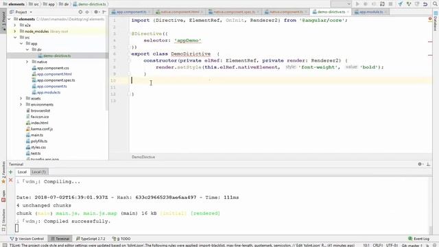 Angular ElementRef Dirictives смотреть онлайн