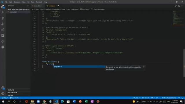 Basics | Coderz Ep 2 | JSON and User Snippets in VS code | Boost up your coding experience смотреть онлайн