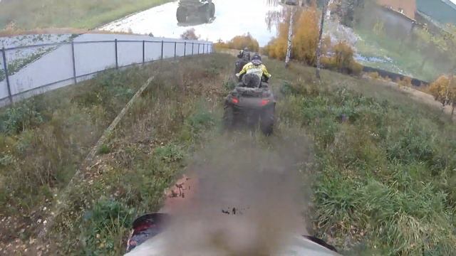 Почти оторвало колесо на Yamaha Grizzly смотреть онлайн