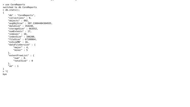 MongoDB copyDatabase command succsefasully copies database, but gives me a different size on the... смотреть онлайн