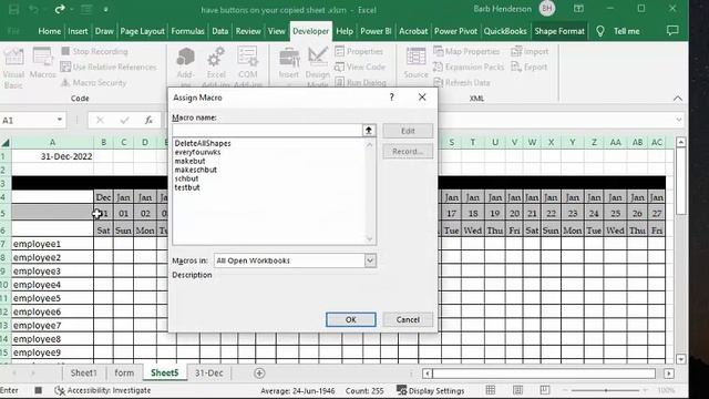 Show buttons on copied sheets in Excel смотреть онлайн