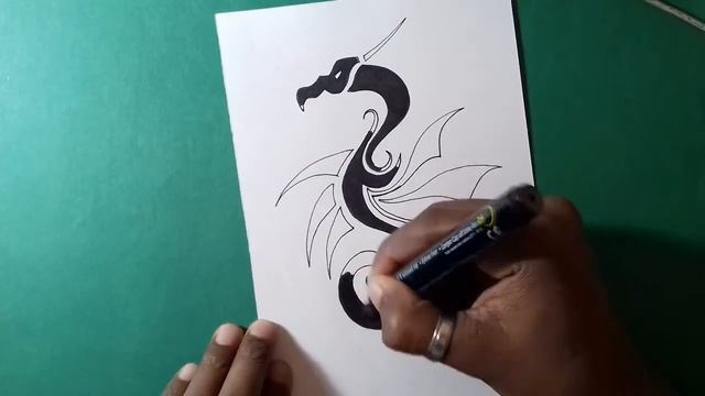 Dragon tattoo tribal design| black tattoo design смотреть онлайн