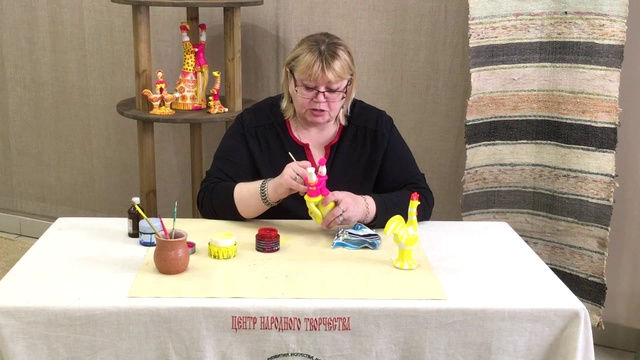Мастер-класс роспись игрушек "Петух" и "Любота". Орлова Елена Алексеевна. смотреть онлайн