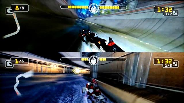 XB1 Riptide GP: Renegade G2, 2P local splitscreen practice gameplay, Scimitar vs Typhoon! смотреть онлайн