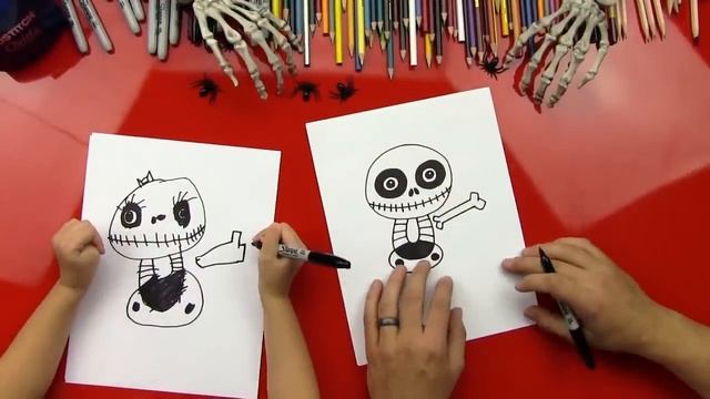 How To Draw A Skeleton смотреть онлайн
