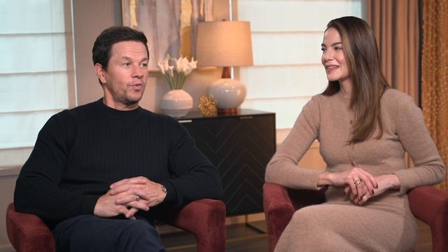 The Family Plan: Mark Wahlberg & Michelle Monaghan About Christmas And Their Families | ScreenSlam