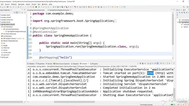 Build, Deploy and run Spring boot project as a jar file | Spring Boot Deployment part 1. смотреть онлайн
