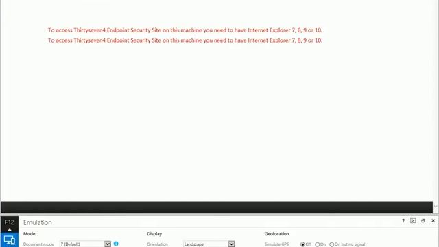 Managing ThirtySeven4 Endpoint Security on an Unsupported Browser смотреть онлайн