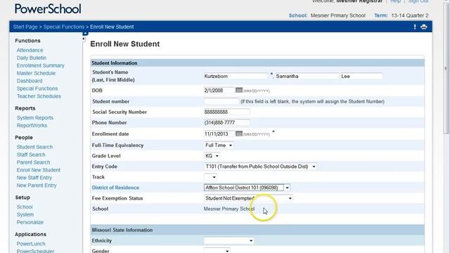 PowerSchool- Login and Enroll New Student смотреть онлайн