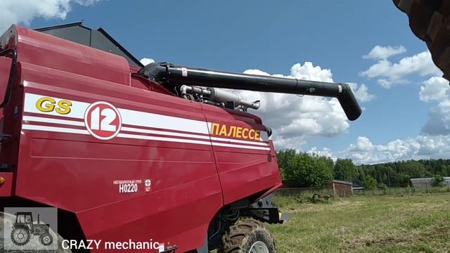 НОВЬЕ!!! Запуск зерноуборочного комбайна КЗС-1218 « ПАЛЕССЕ GS12» после сборки сервисниками. смотреть онлайн