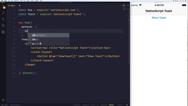 NativeScript Vue: Toast Plugin смотреть онлайн