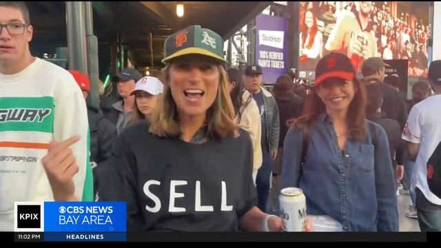 A's and Giants fans unite in protest at Oracle Park to keep Athletics in Oakland смотреть онлайн