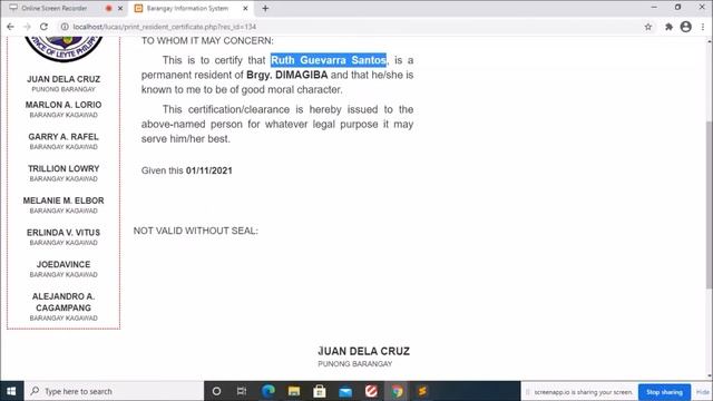 Barangay Information System using PHP/MYSQL | HTML/CSS 100% working 2021 full source code download. смотреть онлайн
