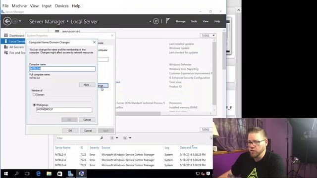 Server 2016 Basics - Assigning a Static IP and Naming The Server Tutorial смотреть онлайн