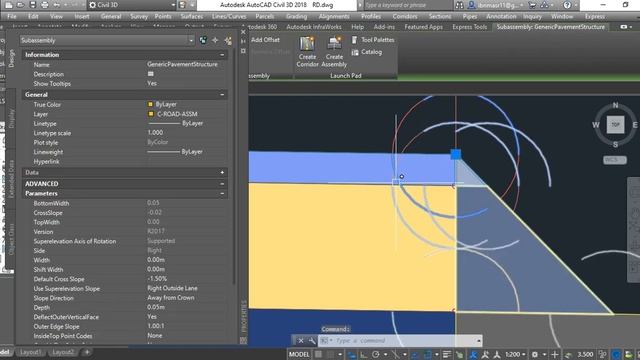 How to create Road Assembly and Daylight Slope In Civil 3D смотреть онлайн