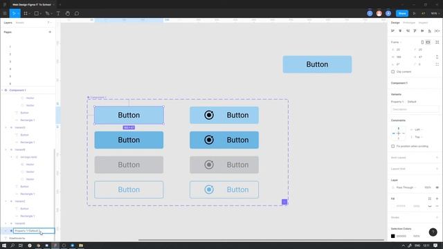 Web Design | Figma | Компоненты и Варианты смотреть онлайн