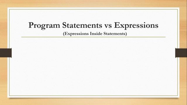 Program Statements vs Expressions смотреть онлайн