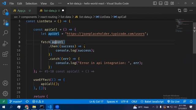 How to call Rest API in React, API Integration in React, Show API Data on DOM using useEffect Hook. смотреть онлайн
