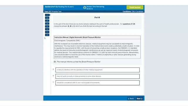 OET Reading Test on Computer- Guide смотреть онлайн