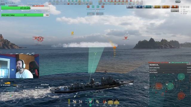 WOWS FLETCHER İLE EFSANE OYUN TORPİDO MAKİNA SI #oyun #wows #wargaming #gameplay смотреть онлайн
