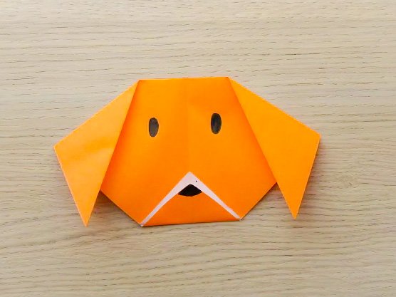 Оригами собачка | Собачка из бумаги | Мордочка собаки из бумаги смотреть онлайн