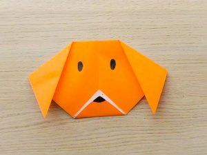 Оригами собачка | Собачка из бумаги | Мордочка собаки из бумаги