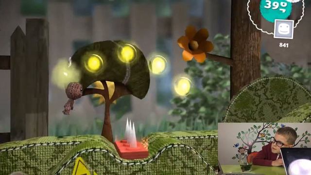 Игра для детей - обзор Run Sackboy - iPad game review and gameplay смотреть онлайн