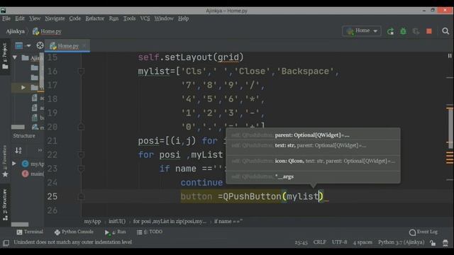 Python PyQt5 Grid layout смотреть онлайн