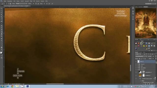 Create a Movie Poster (James Cameron Cleopatra) - Photoshop CS 6 - Efkan Zehir Time Lapse смотреть онлайн