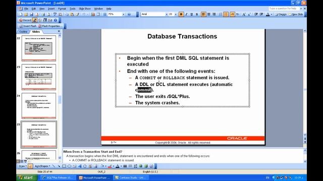 21- كورس Oracle Database Developer 10g الفصل (8) الجزء الثاني смотреть онлайн