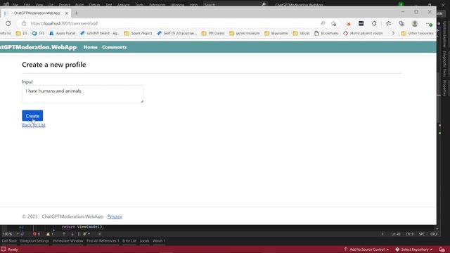 C# ChatGPT Implementation of Text Input Moderation | chat.openai.com смотреть онлайн