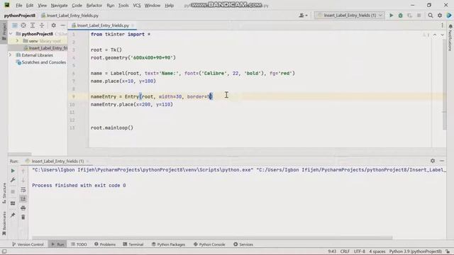 How To Create Labels and Entry Fields With Tkinter||BEGINNERS TUTORIAL смотреть онлайн