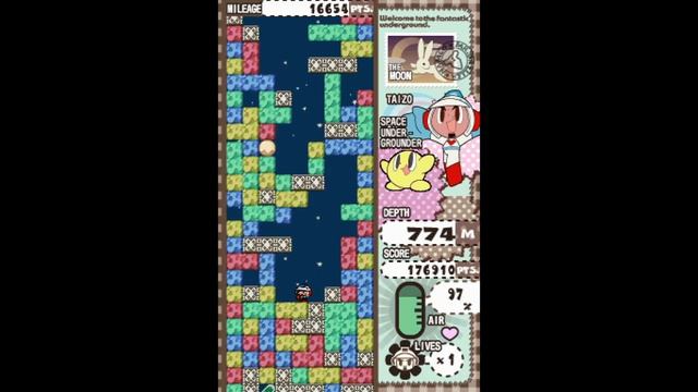 Mr. Driller Drill Spirits (Nintendo DS - Gameplay)