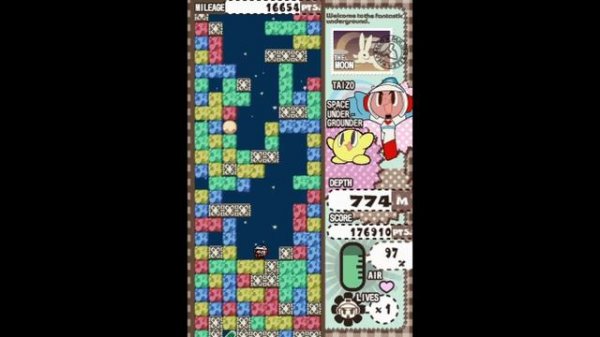 Mr. Driller Drill Spirits (Nintendo DS - Gameplay)