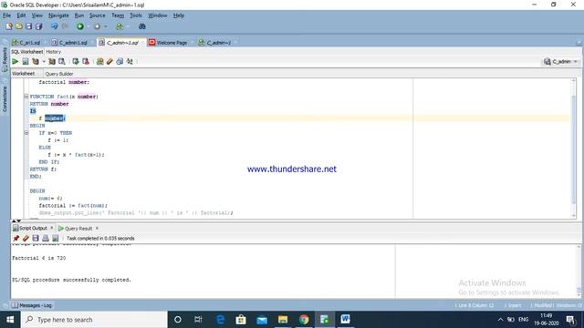 Oracle function example using table 33 смотреть онлайн