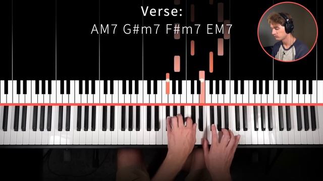 Golden Hour - JVKE - PIANO TUTORIAL (accompaniment with chords) смотреть онлайн