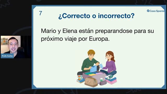 Spanish Present Continuous Live Quiz смотреть онлайн