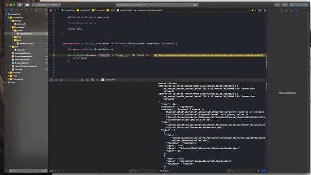 Laravel Sanctum - (Swift) Creating chats/Showing users (Part 5) смотреть онлайн