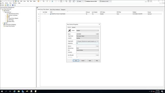 Use Windows Server 2019 GPO to Create a Web URL Desktop Shortcut for Users in Your Domain смотреть онлайн