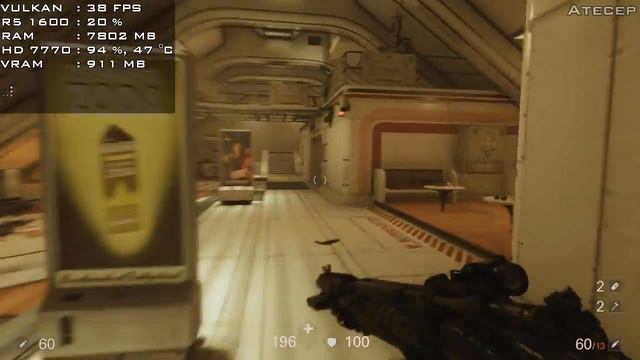 Wolfenstein 2: The New Colossus - HD 7770 + Ryzen 5 1600 смотреть онлайн