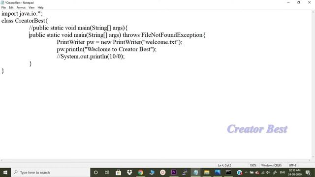 Checked And Unchecked Exceptions | Creator Best Software Training Centre смотреть онлайн